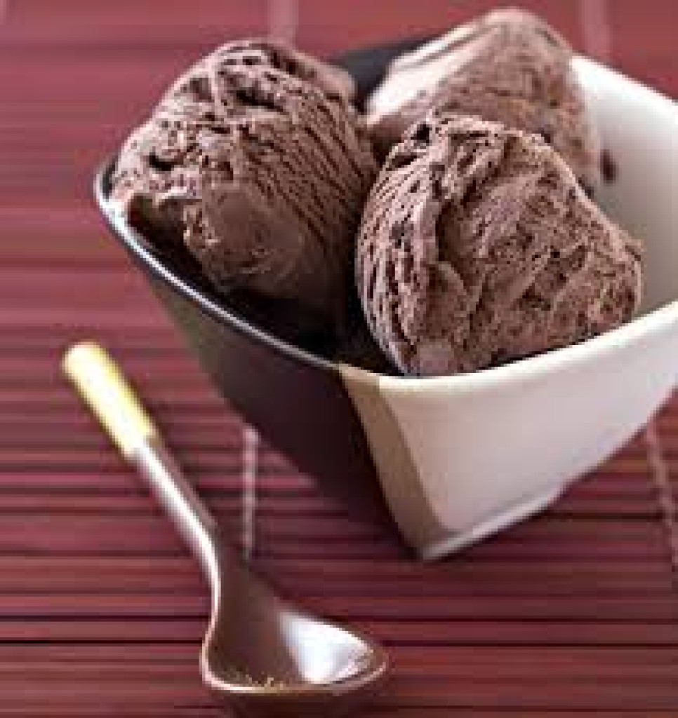 Glace chocolat noir