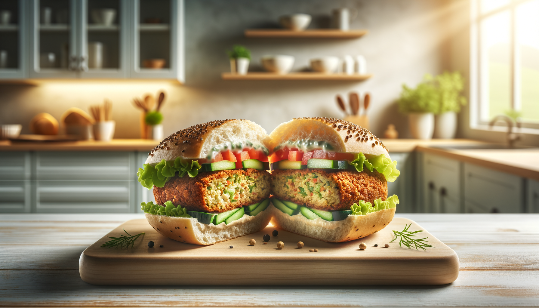 Sandwich falafels